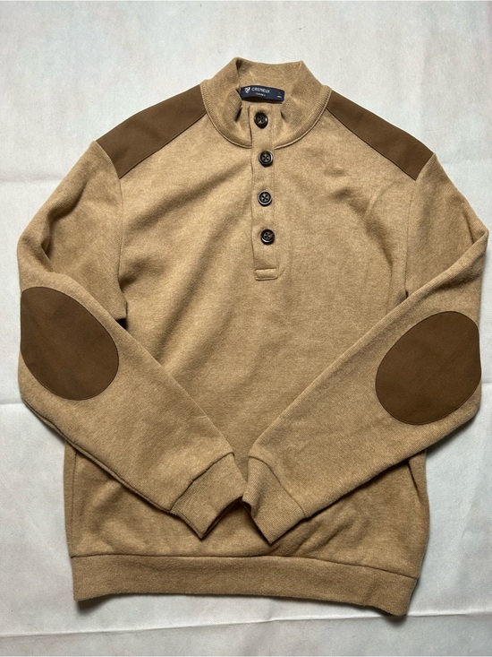 Cremieux Other - Cremieux brown elbow patch pull over size medium